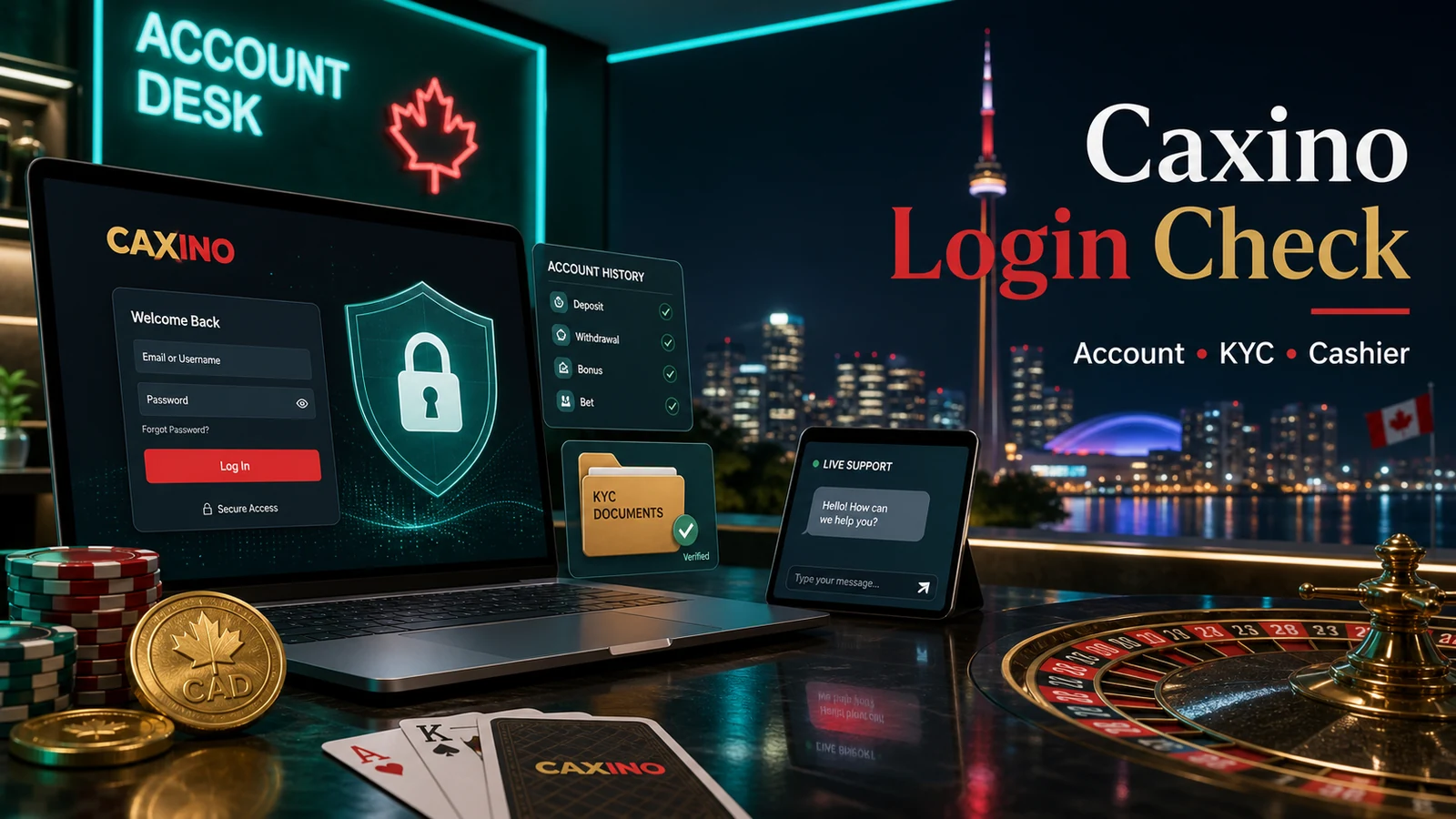 Caxino Casino Login Canada: Safe Access Guide content banner