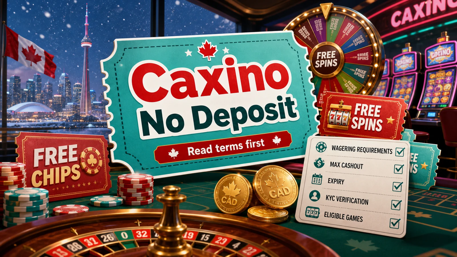 Caxino Casino No Deposit Bonus Canada: Terms To Check content banner